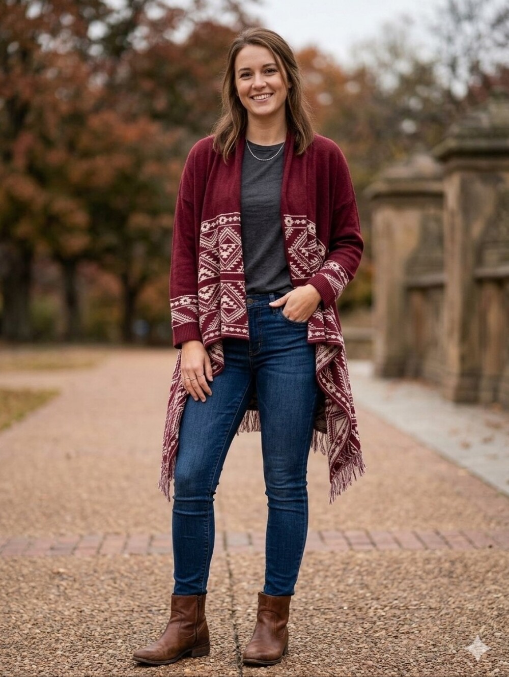 Almost Famous Southwest Print Cardigan Size L